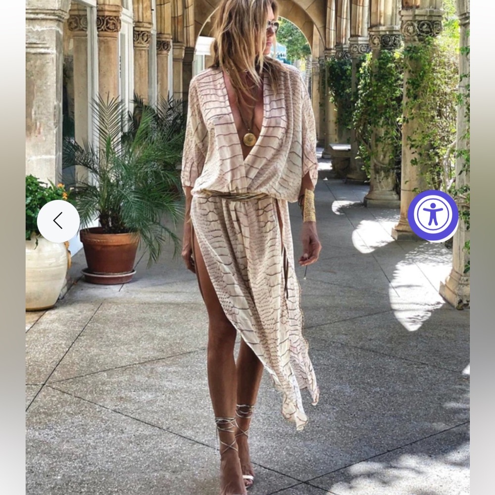 Erte Kaftan in Alligator design